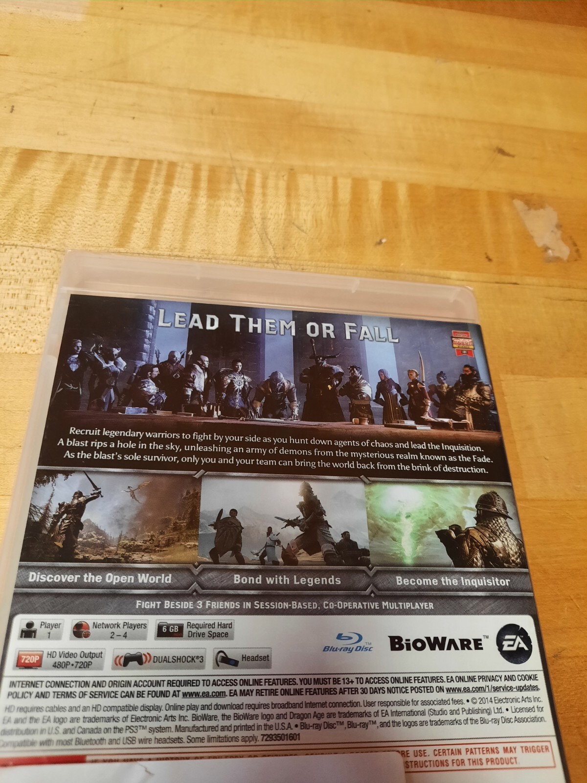 Dragon Age: Inquisition (Sony PlayStation 3, 2014)