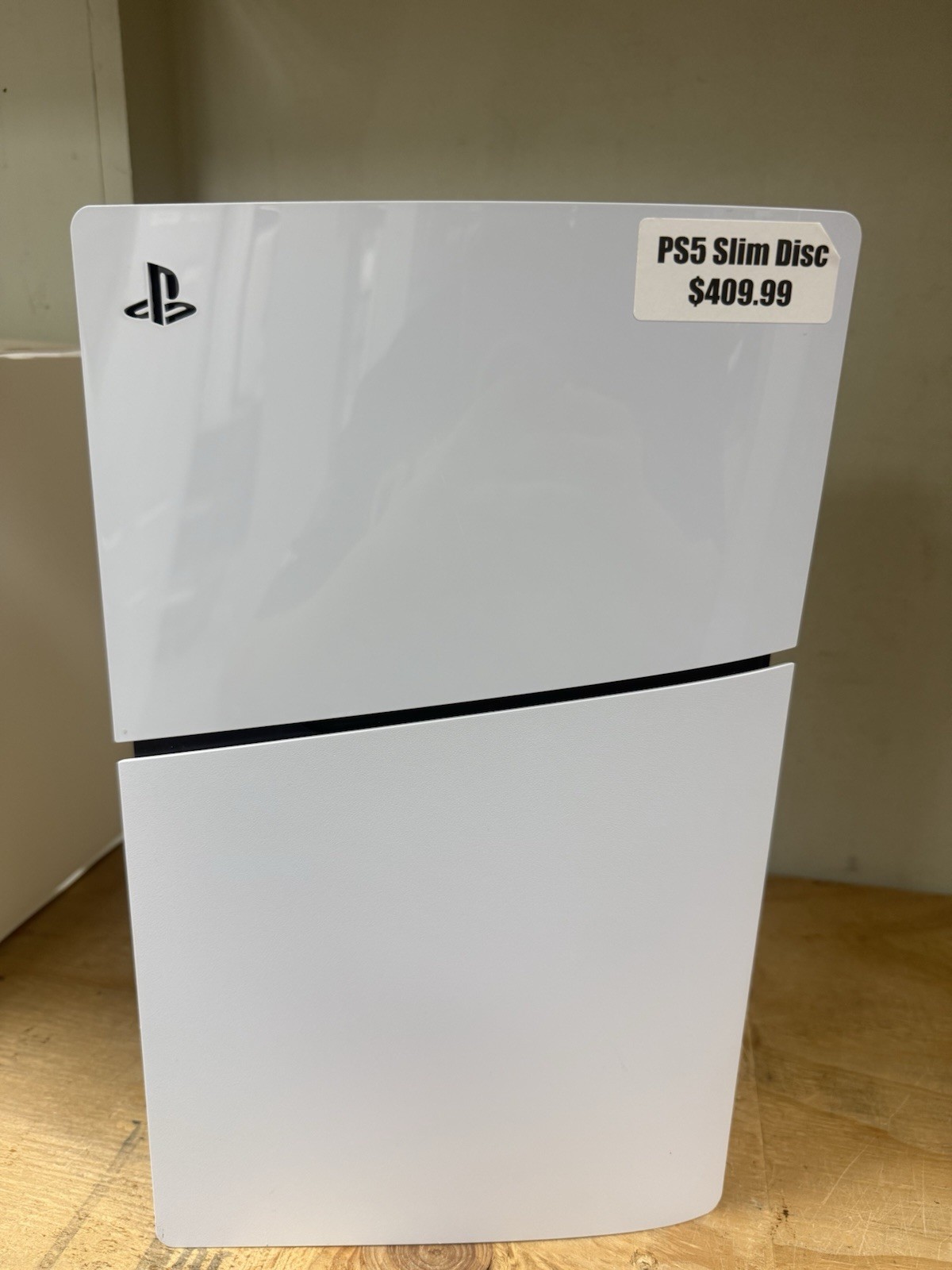 Sony PlayStation 5 Slim Disc Console, 1TB White/Black Blu-Ray Compatible