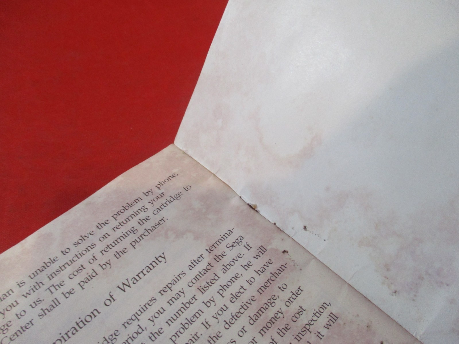 Ghostbusters Sega Genesis Instruction Manual Booklet ONLY *flawed*