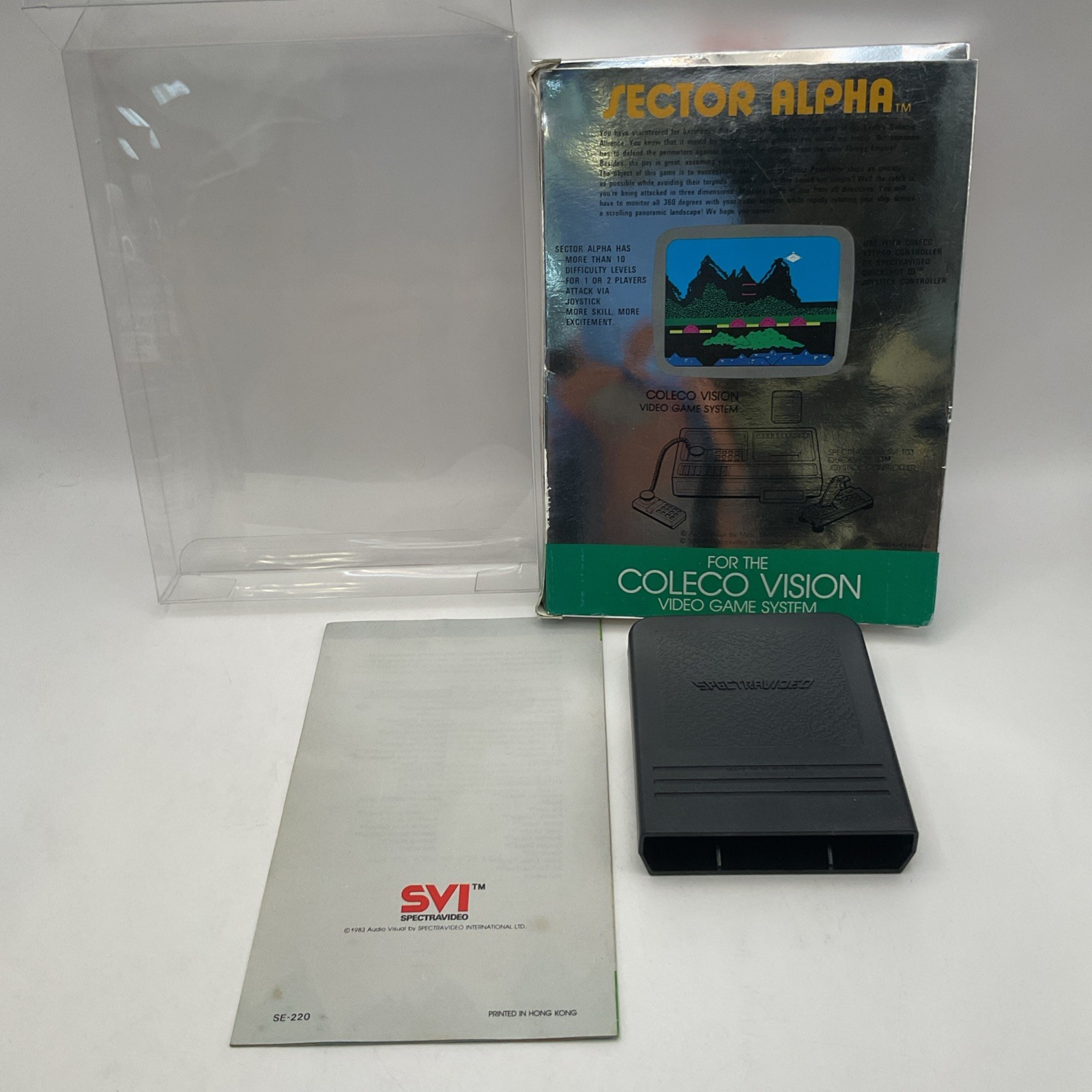 Sector Alpha (Colecovision 1984) Complete In Box W Instructions CIB RARE