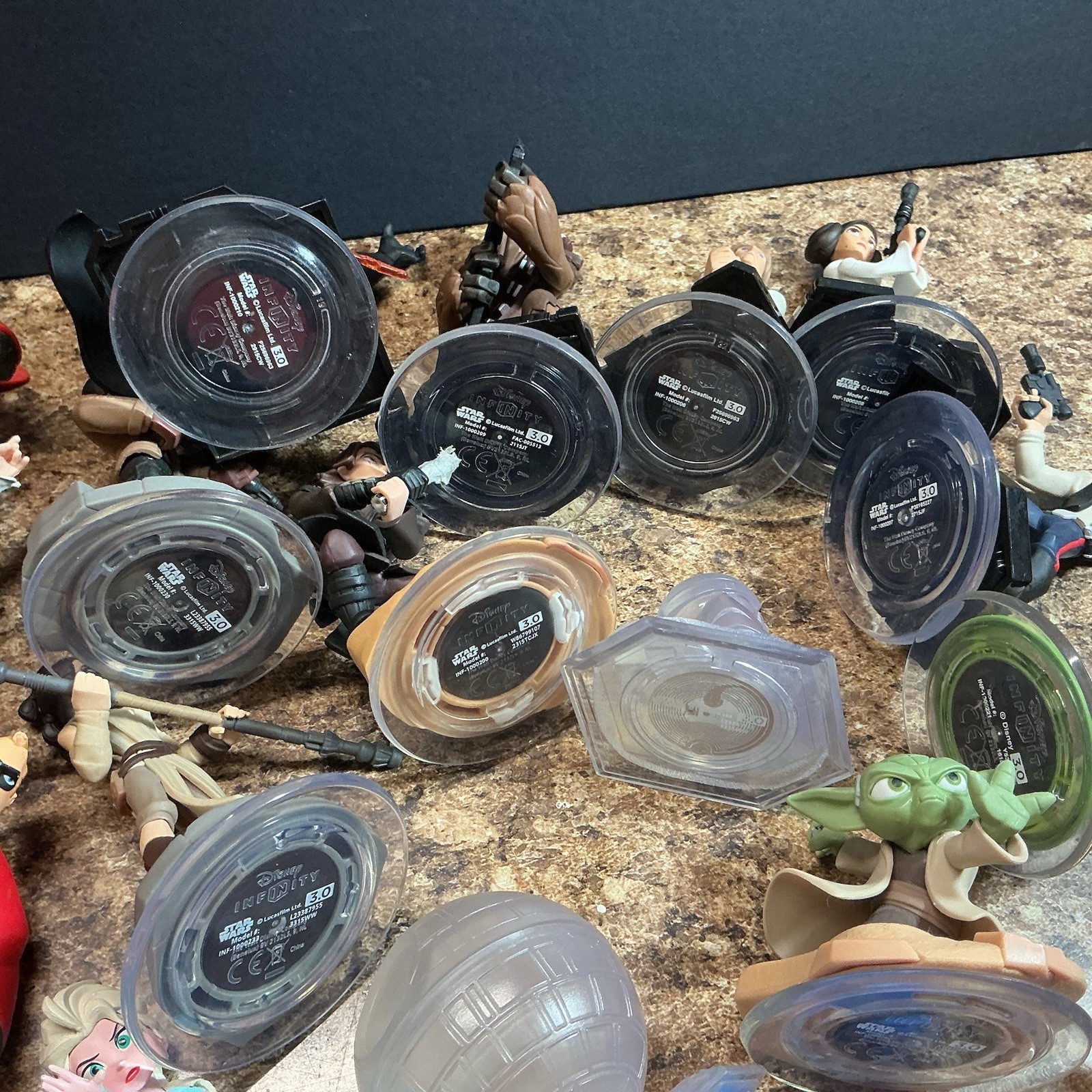 Disney Infinity Figures Pieces Lot Of 35 + Various 2.0 3.0 Star Wars Nemo Mickey