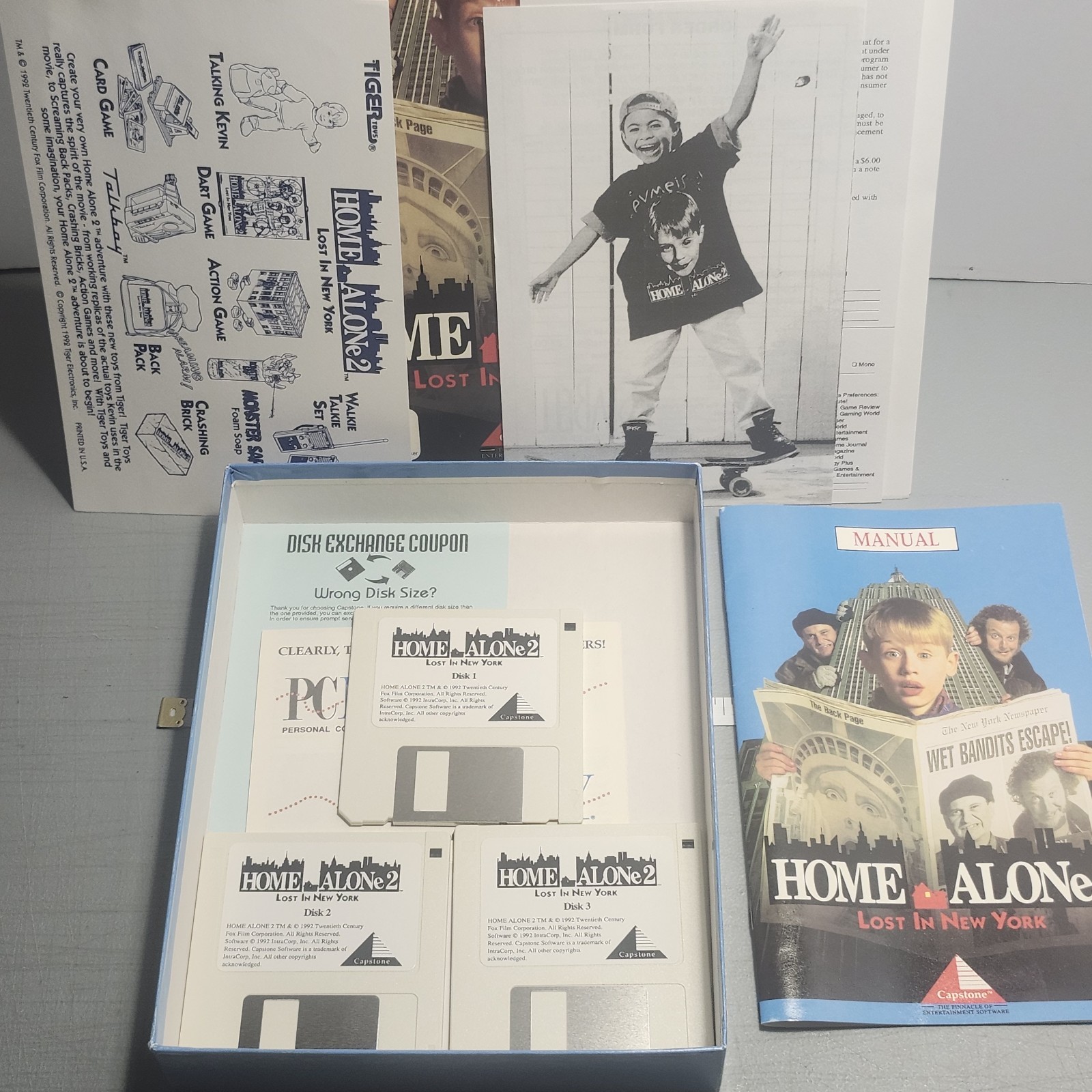 Home Alone 2 Lost in New York (IBM PC 3.5″ US) Action *Capstone Big Box complete