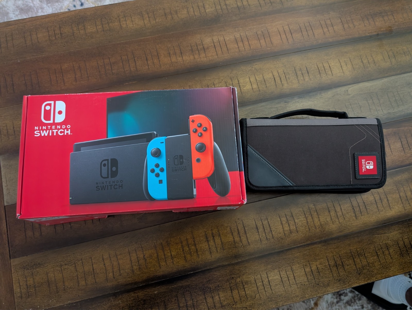 Nintendo Switch HAC-001(-01) Handheld Console – 32GB – Neon Blue/Red Joy-Con…