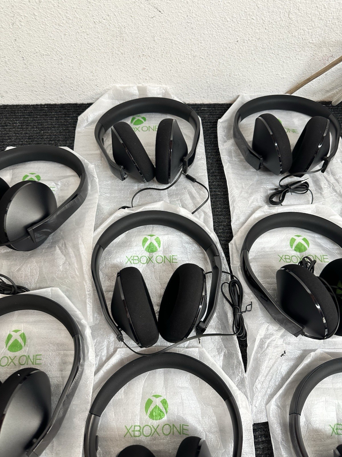 Lot Of 8 Microsoft Xbox One Stereo Headset Wired 3.5 mm Jack New No Box