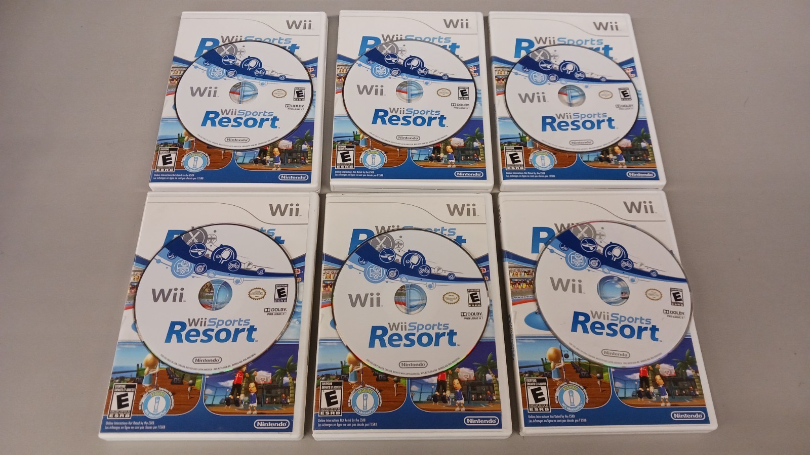 Lot of 6 Wii Sports Resort CIB