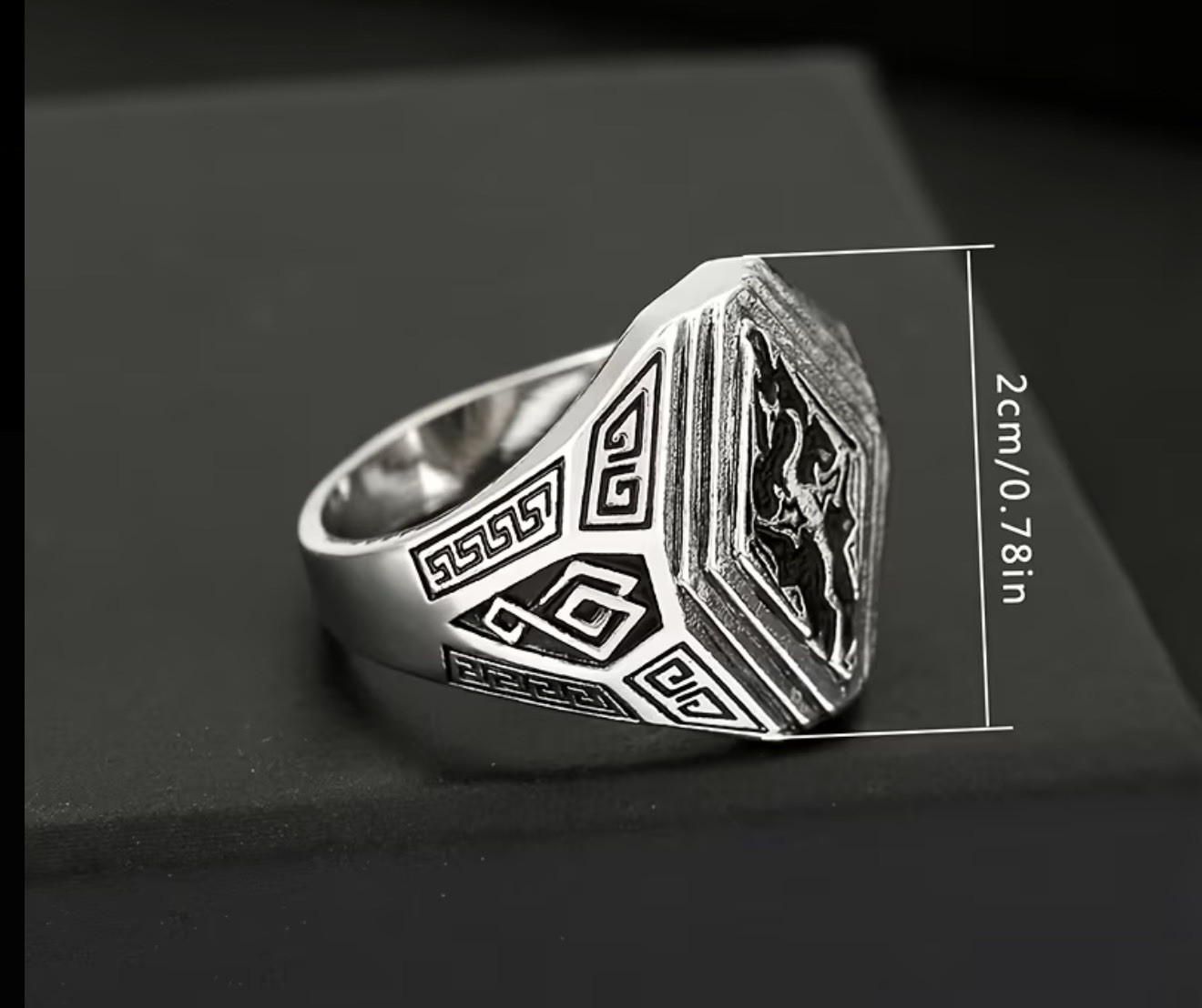 SKYRIM (The Elder Scrolls IV Oblivion) Stainless Metal Pendant With Chain & Ring