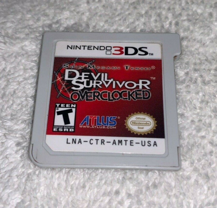 Shin Megami Tensei: Devil Survivor Overclocked (Nintendo 3DS, 2011) Cartridge Ex