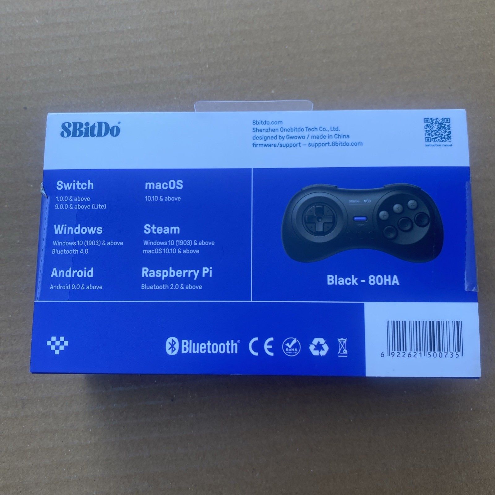 8Btido M30 Wireless Bluetooth Gamepad Controller Switch IOS Android PC Steam