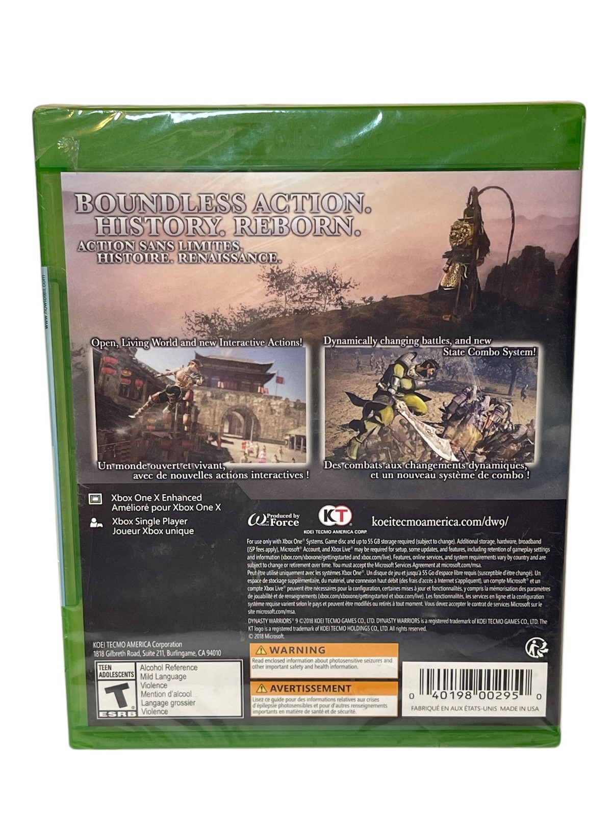 Dynasty Warriors 9 (Microsoft Xbox One, 2018) BRAND NEW Read