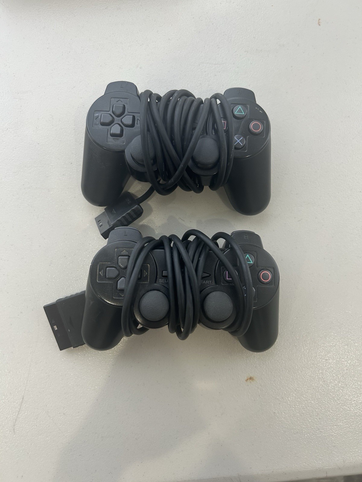 Sony PlayStation 2 SCPH-30001 Black Fat Console with 2 Controllers And Cables