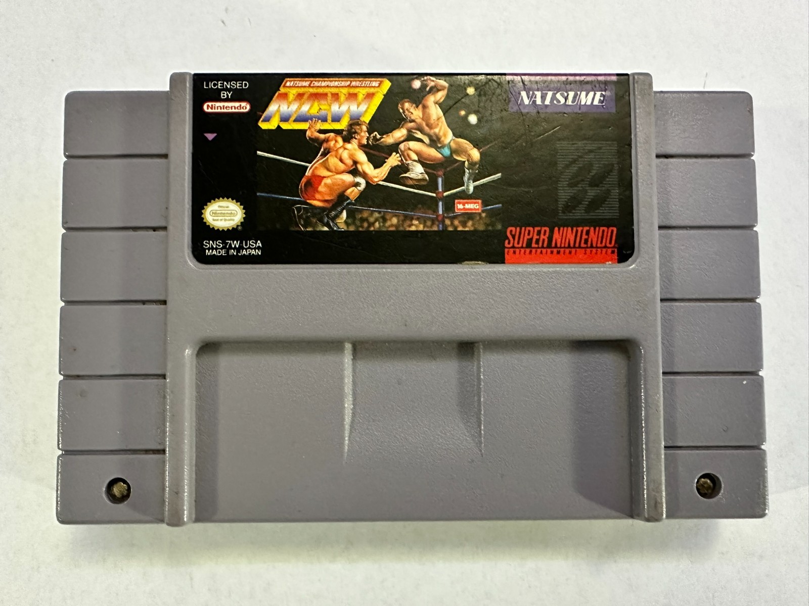 Natsume Championship Wrestling Uncommon SNES – Tested Authentic