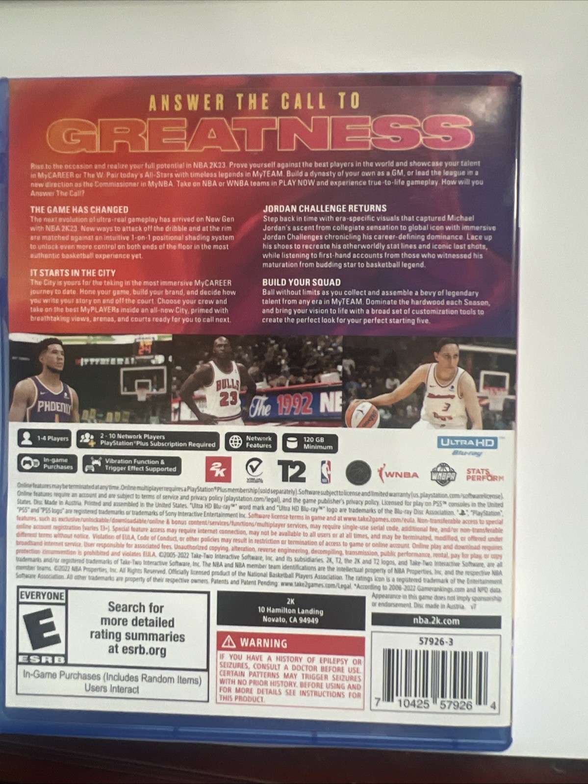 NBA 2K23 PS5 PlayStation 5 Take 2 Interactive