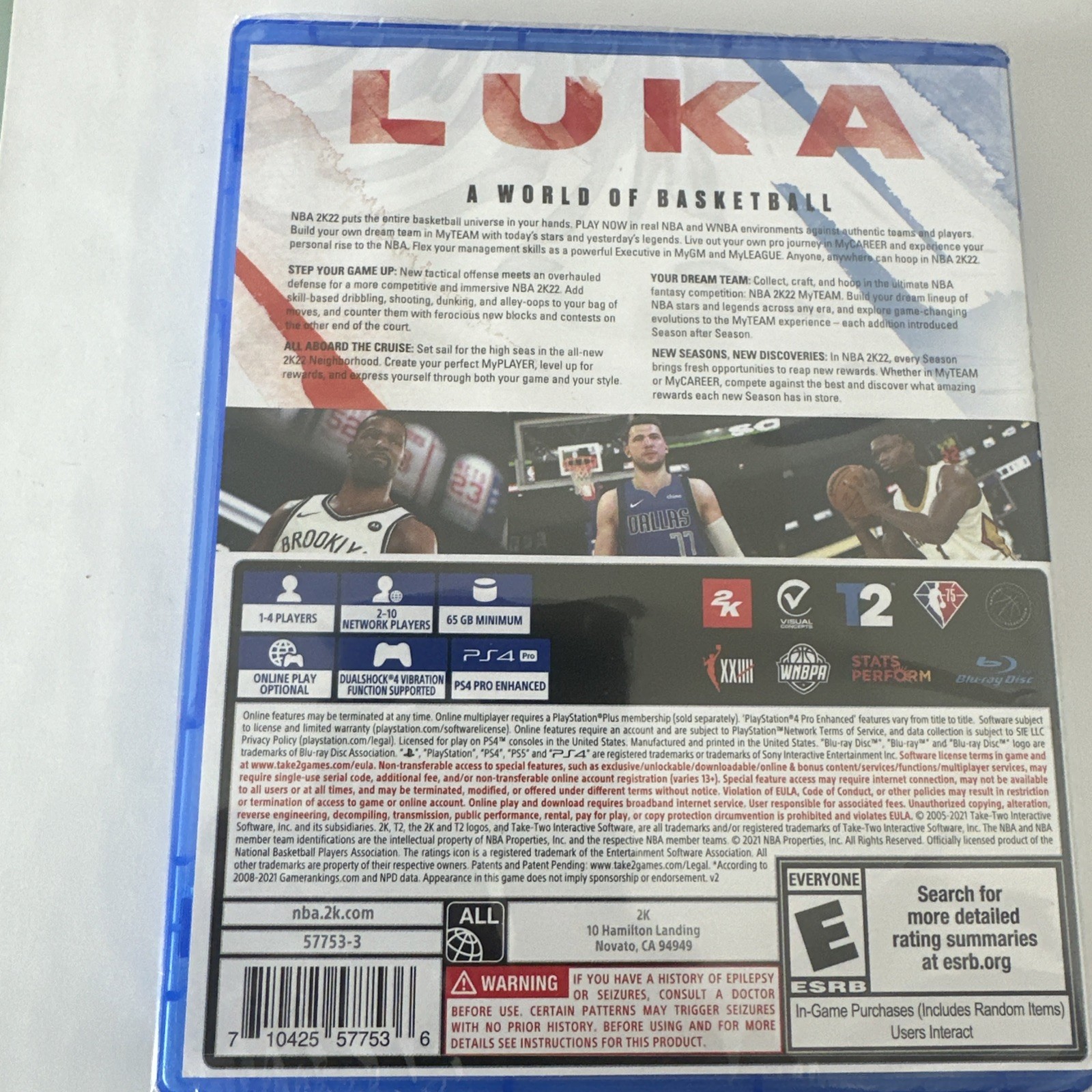 NBA 2K22 – Sony PlayStation 4 Brand New.