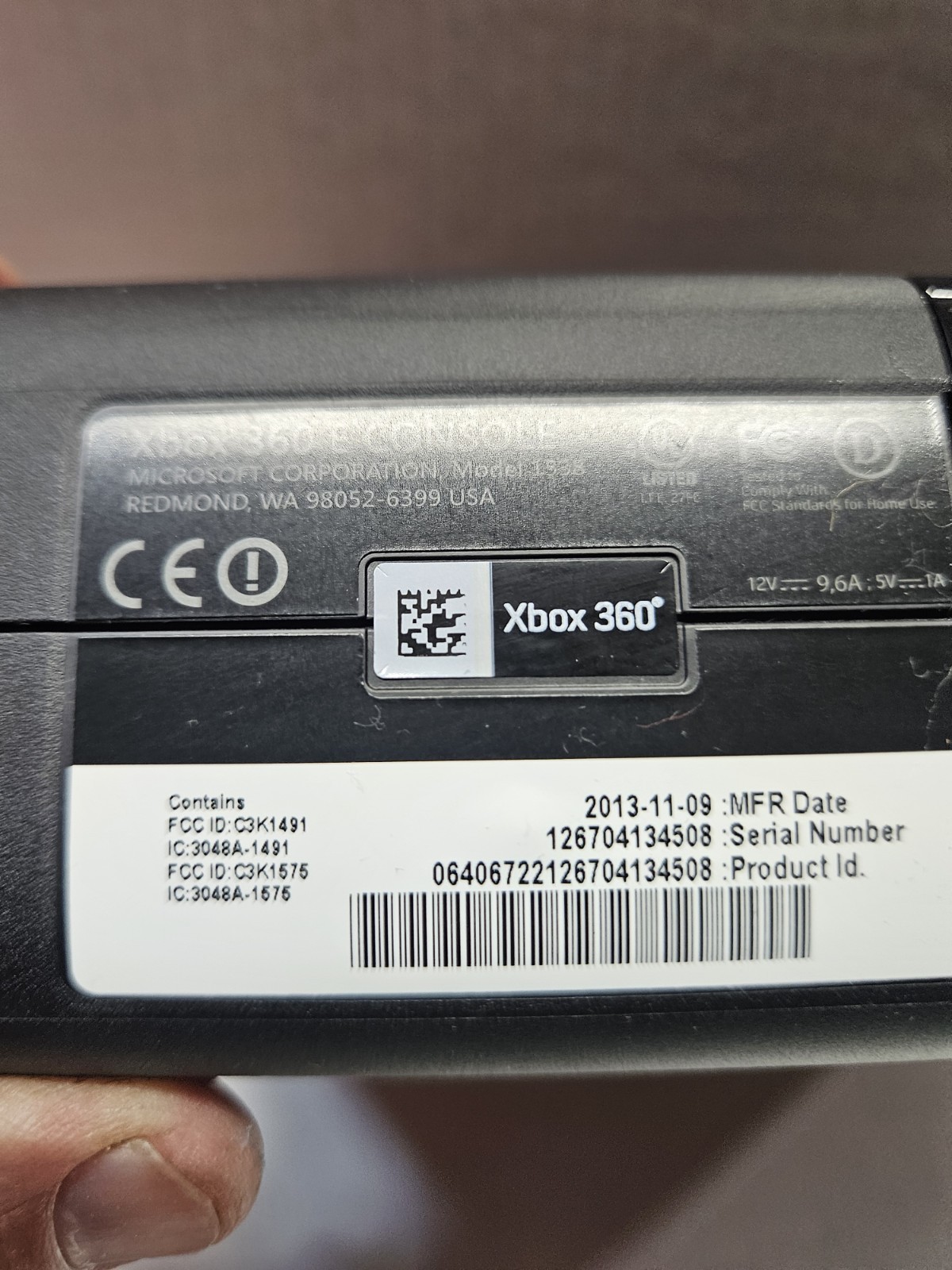 Microsoft Xbox 360 Console Model 1538 Untested