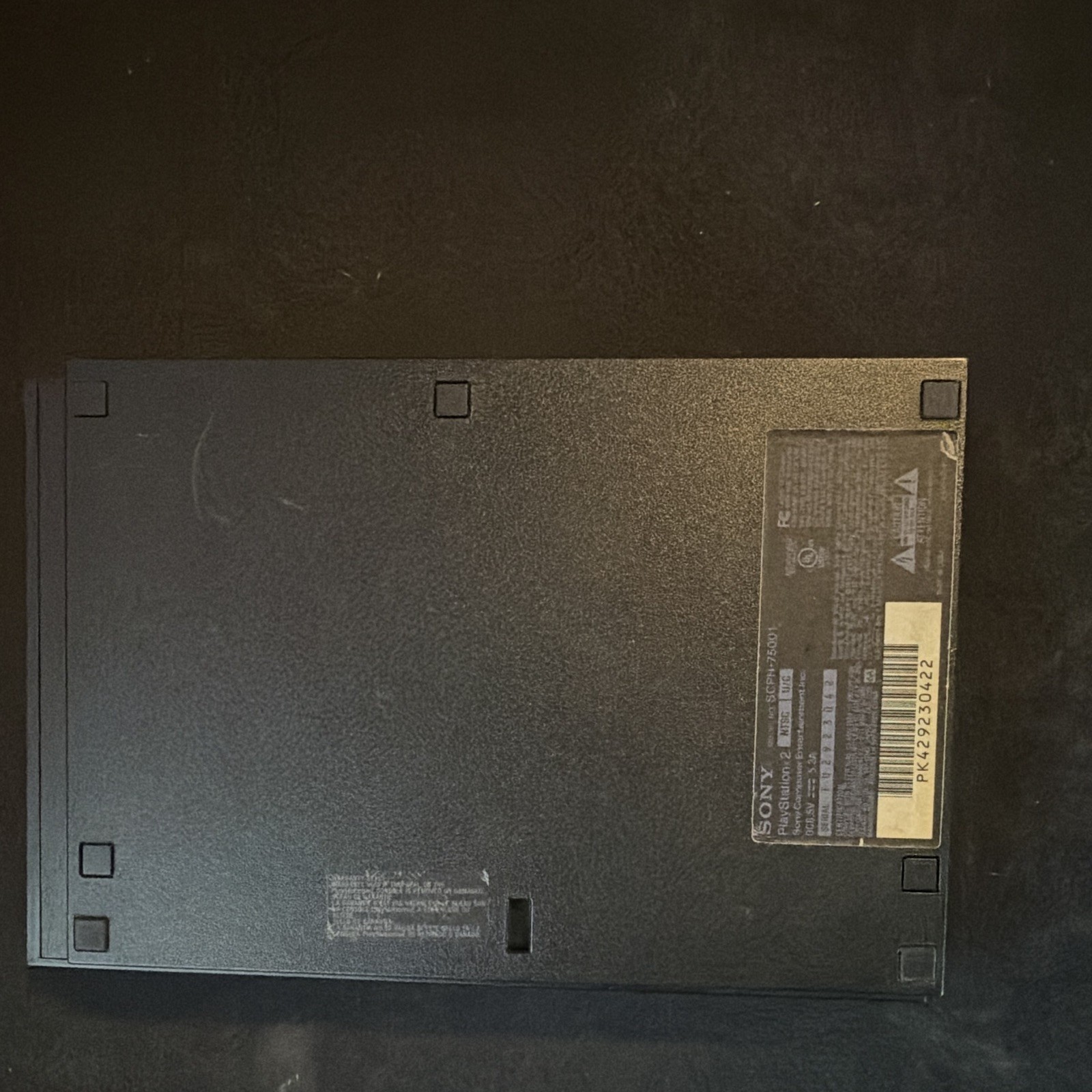 Sony PlayStation 2 Slim SCPH-75001 w/ 2 Controllers, Cables, memory Cards tested