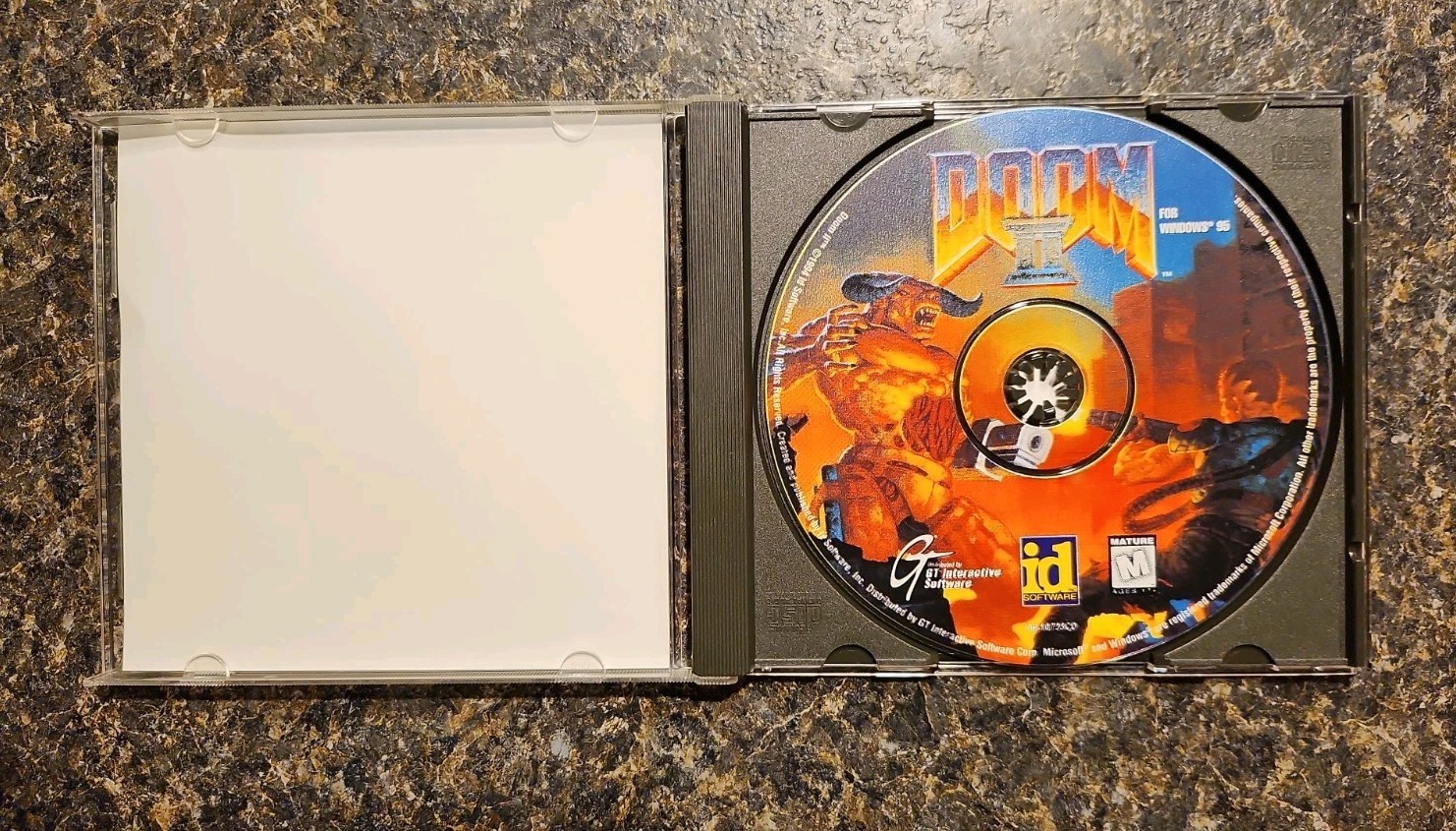 Doom II (PC, 1995, 1-Disc) Windows 95 id Software Game with Manual