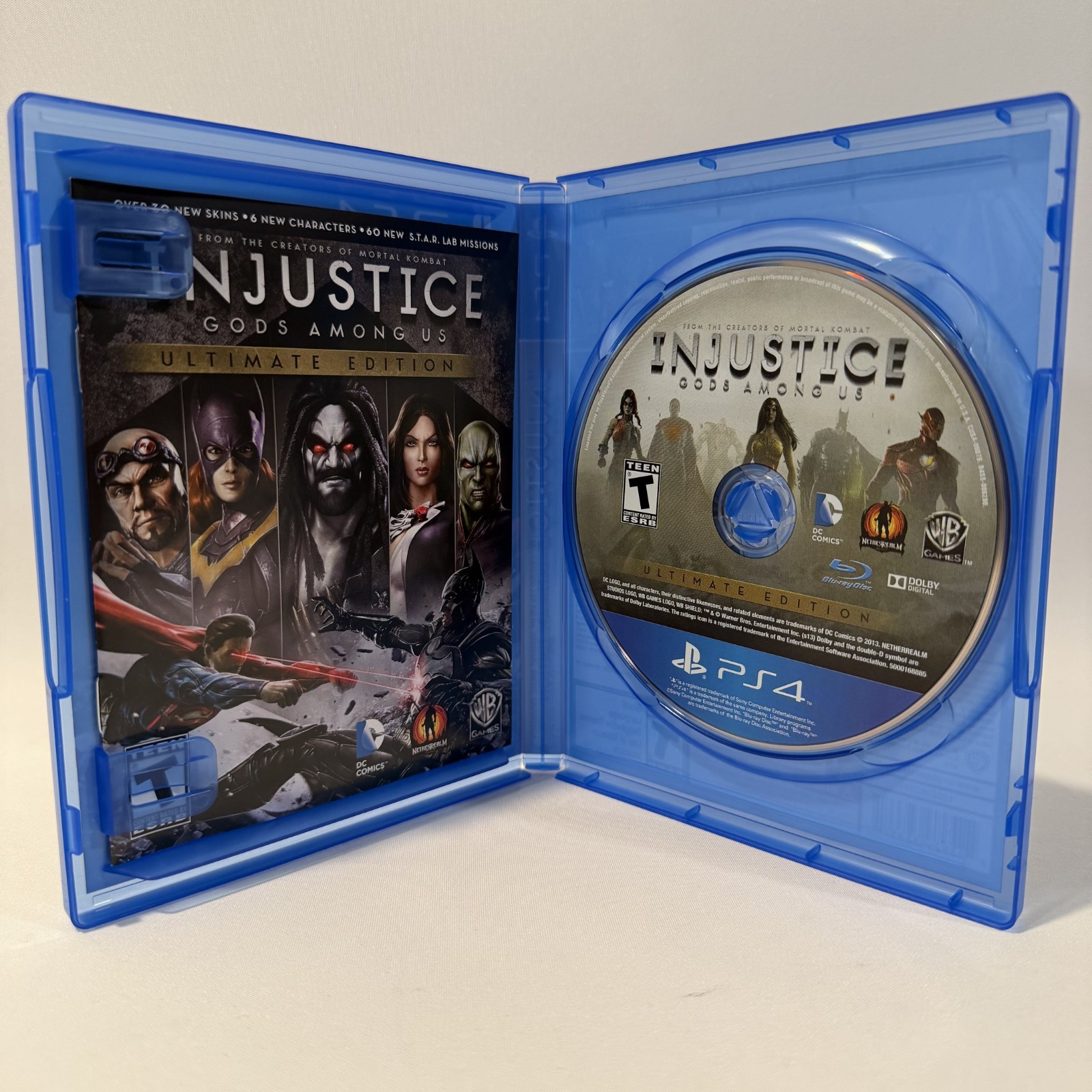 Injustice Gods Among Us Ultimate Edition PS4 Warner Bros Fighting Video Game CIB