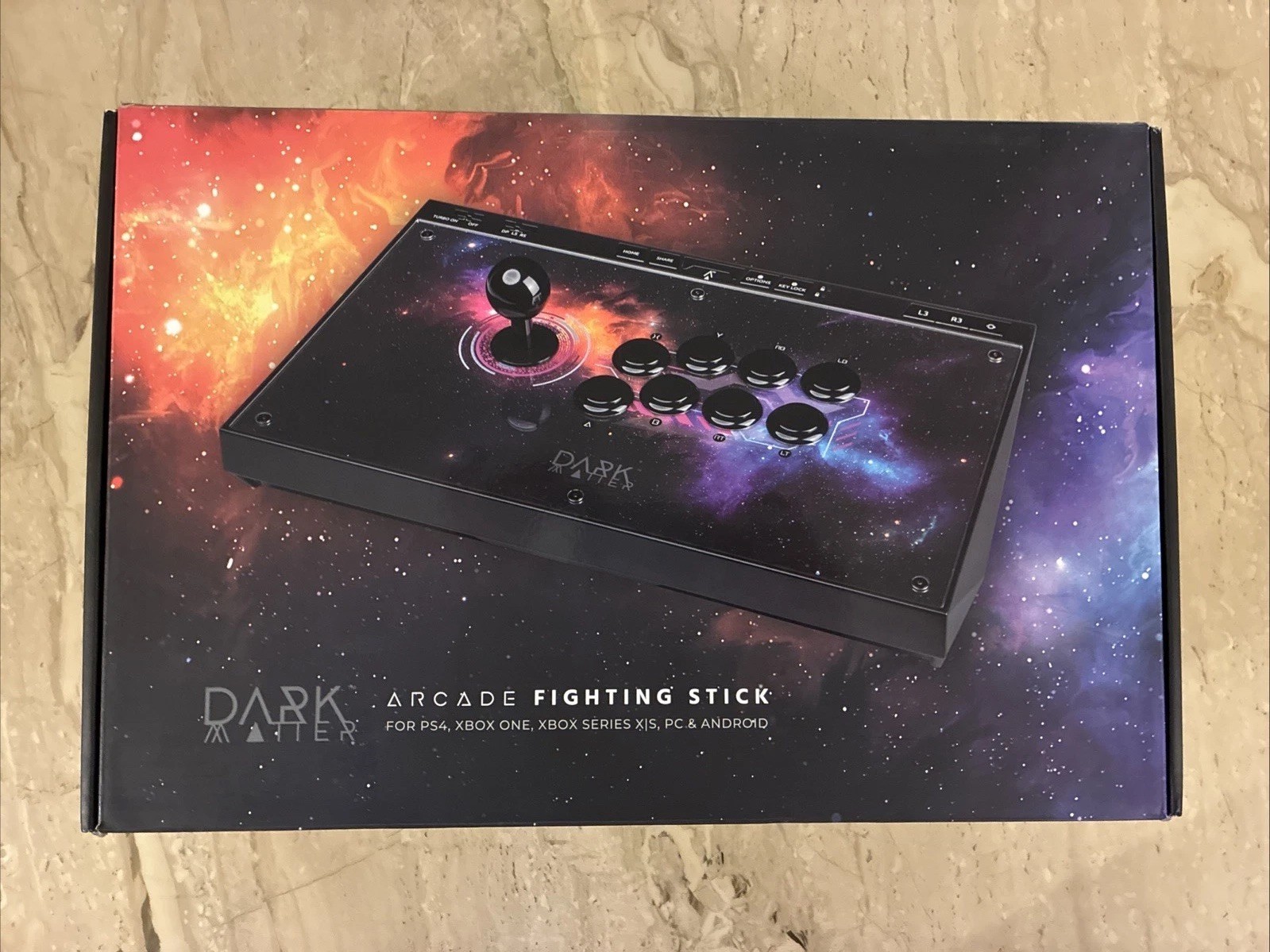 Dark Matter Arcade Fighting Stick USB Wired Key Lock Turbo PS4 PS5 Xbox PC