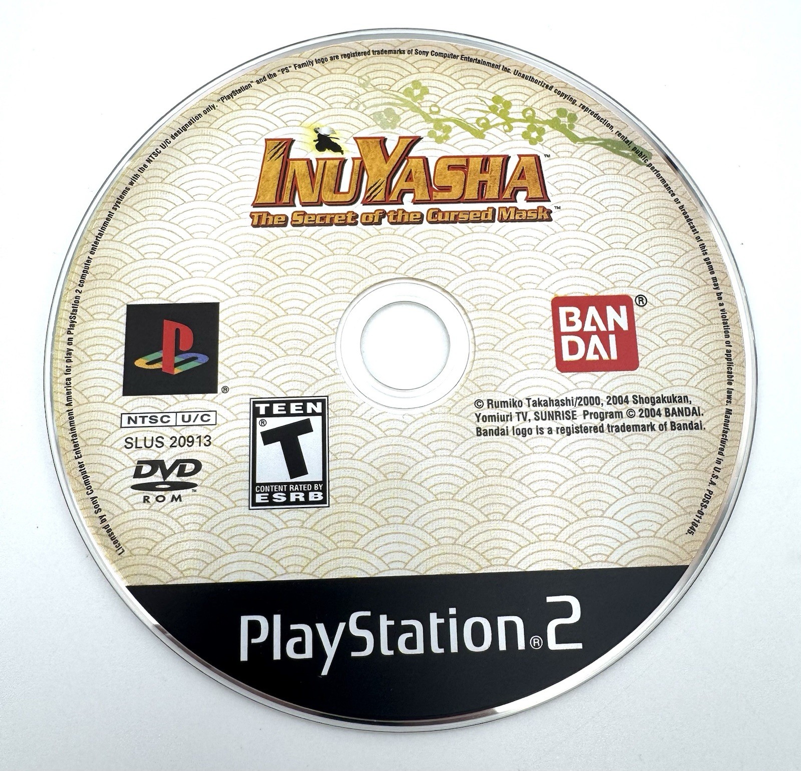 InuYasha The Secret of the Cursed Mask (PS2 Sony PlayStation 2) No Manual TESTED