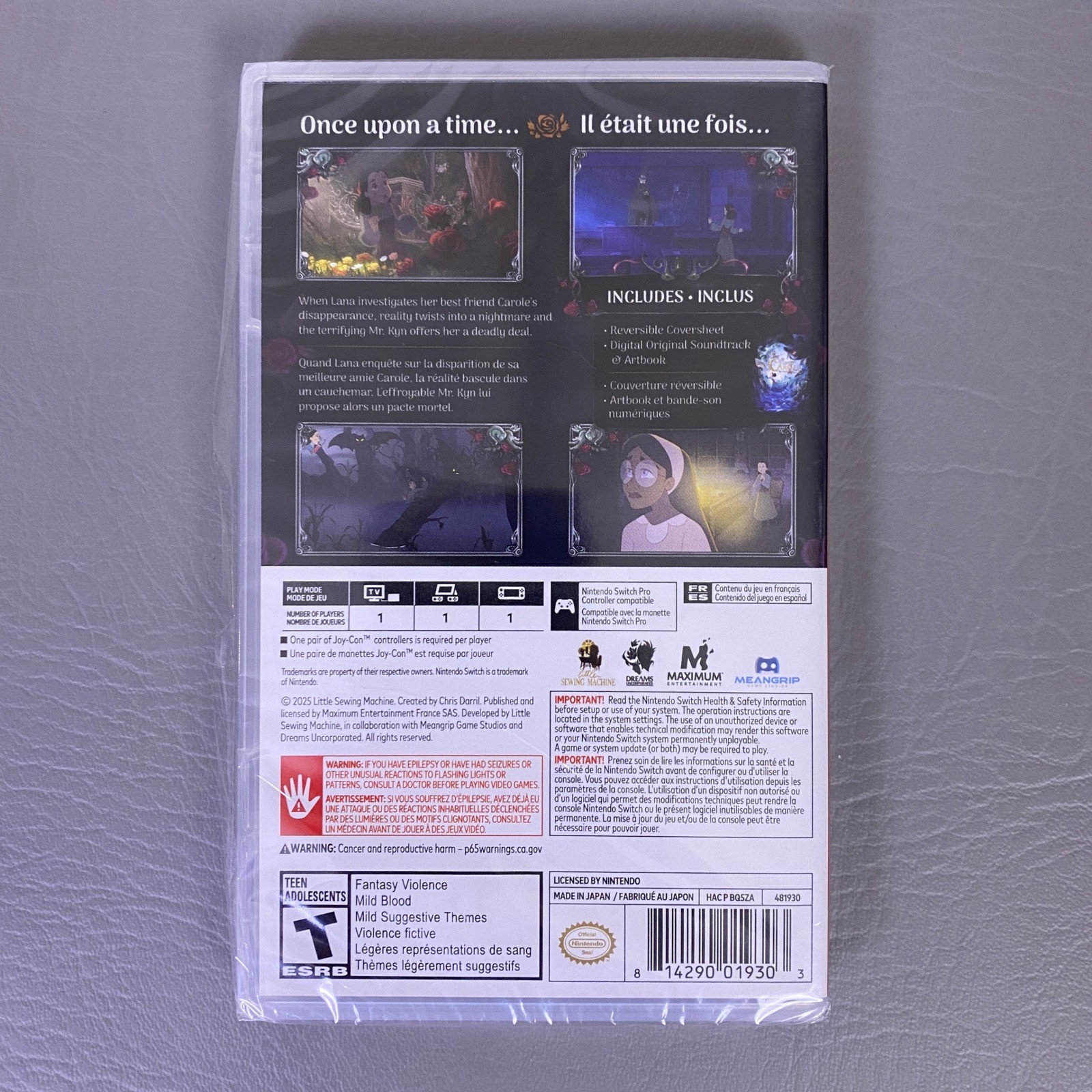 Bye Sweet Carole Nintendo Switch 2025 Brand New Sealed Rapid Shipping