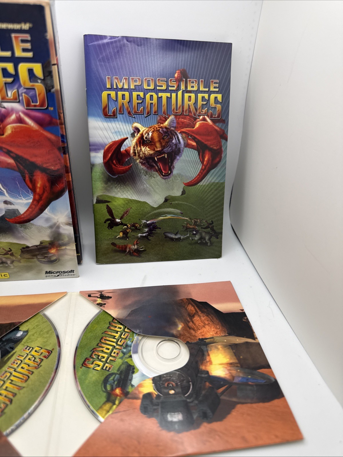 2002 Microsoft/Relic – Impossible Creatures PC Game Box (Rated T for Teen) CIB