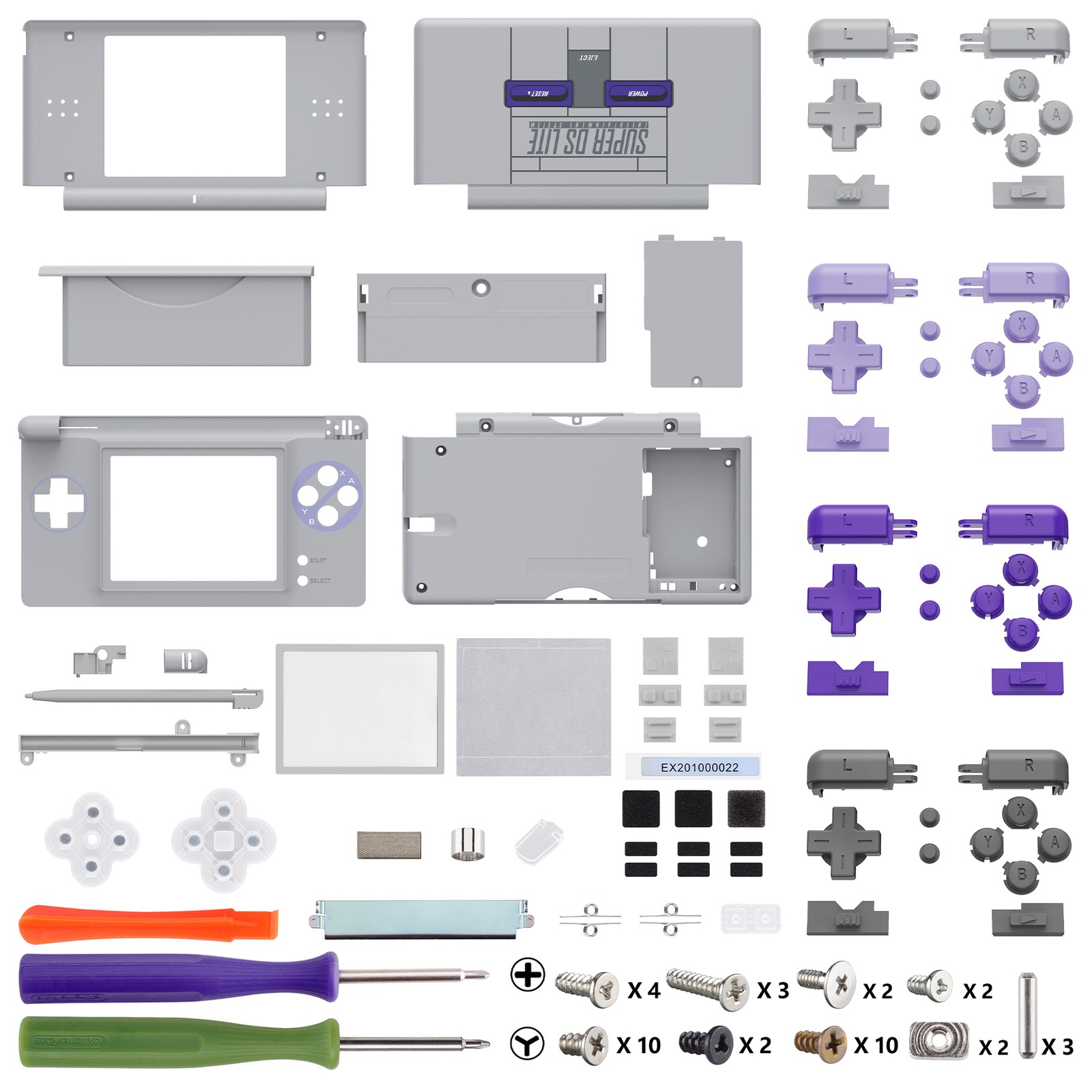 eXtremeRate Custom Full Housing Shell Case Cover For Nintendo DS Lite Console