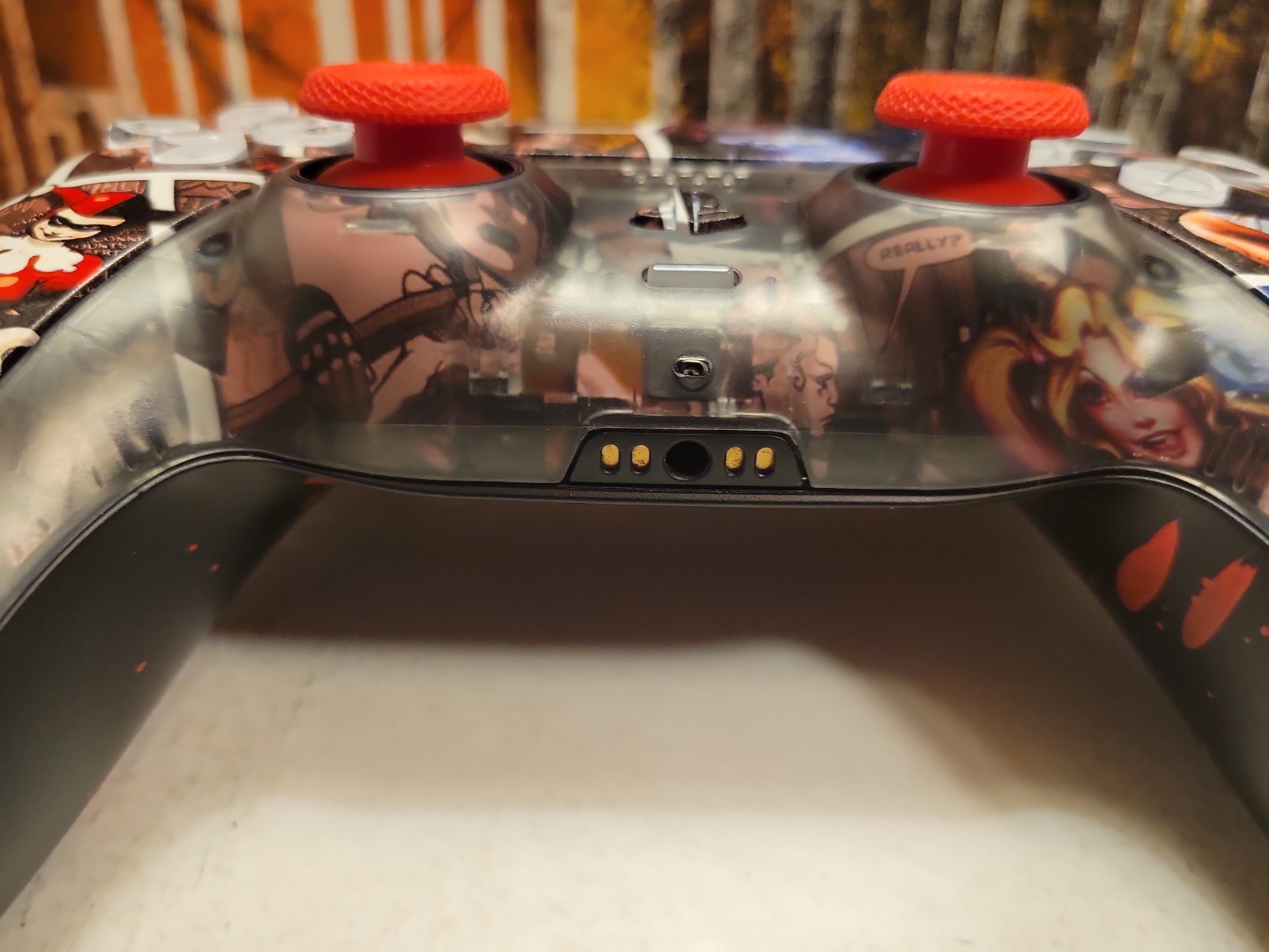 TMR Analogs Full Clicky Kit Custom Harley Quinn Hydro Dip Ps5 Controller