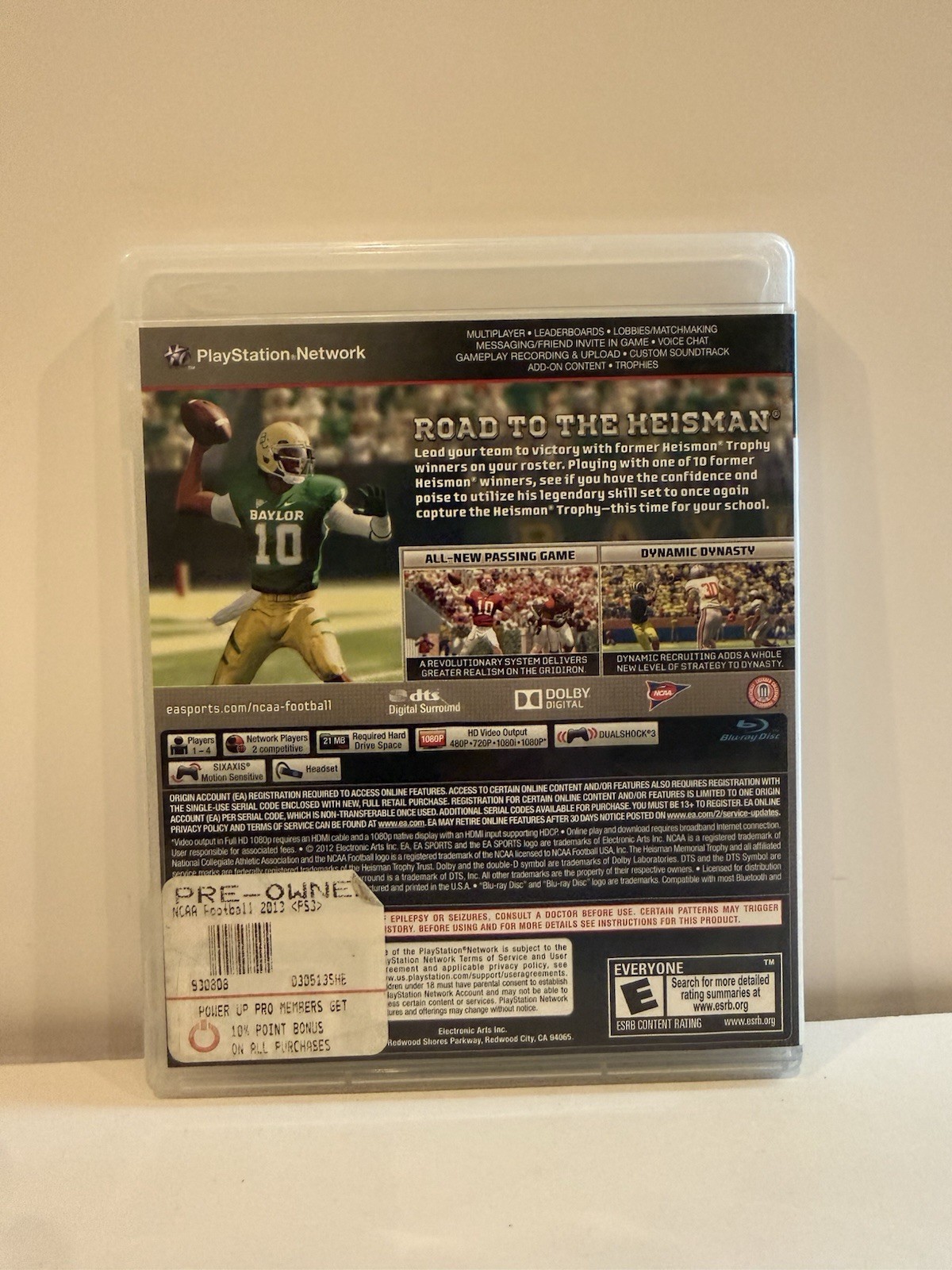 NCAA Football 13 (Sony PlayStation 3, 2012) – Case Only