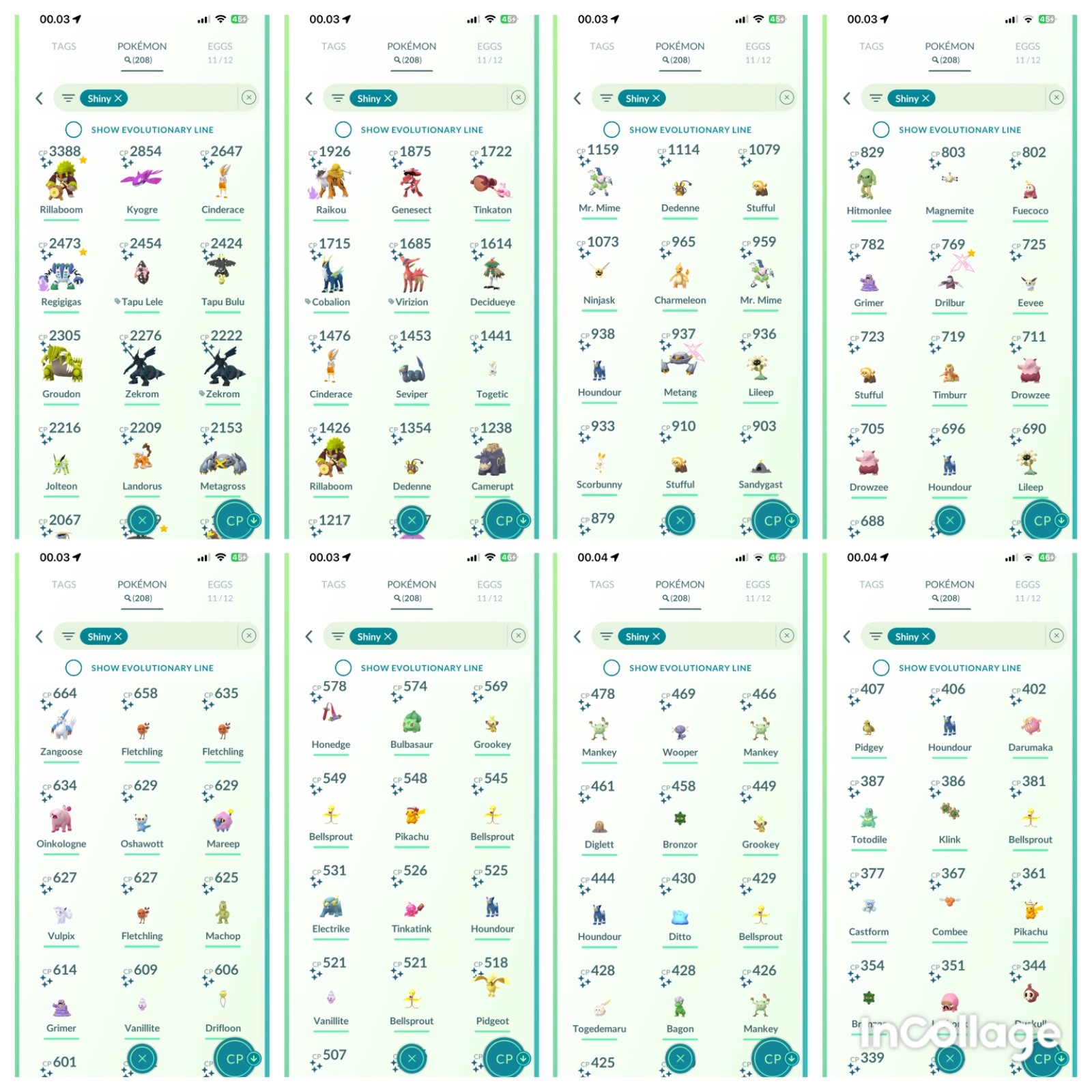 Poke AccGo|Lvl65|266 Legendaries|208 Shinies|Instan Deliver 24/7