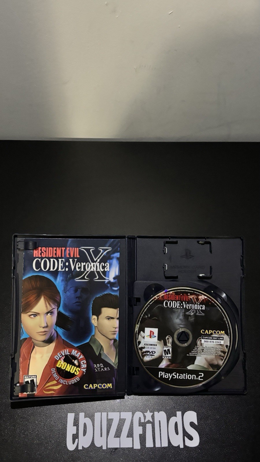 Resident Evil Code: Veronica X 5th Anniversary Edition PS2 (Manual, Demo)