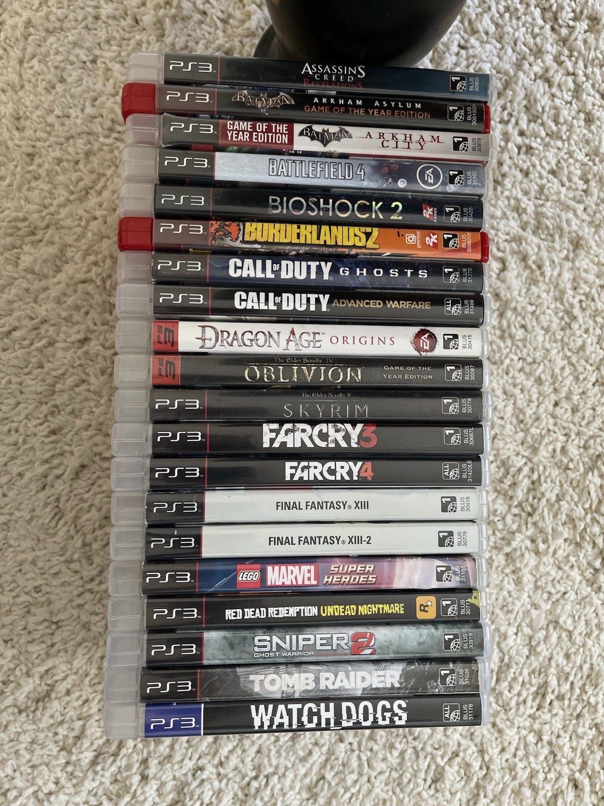 PS3 PS4 Game Lot 30+ Games Near Complete – Batman Final Fantasy Far Cry + More