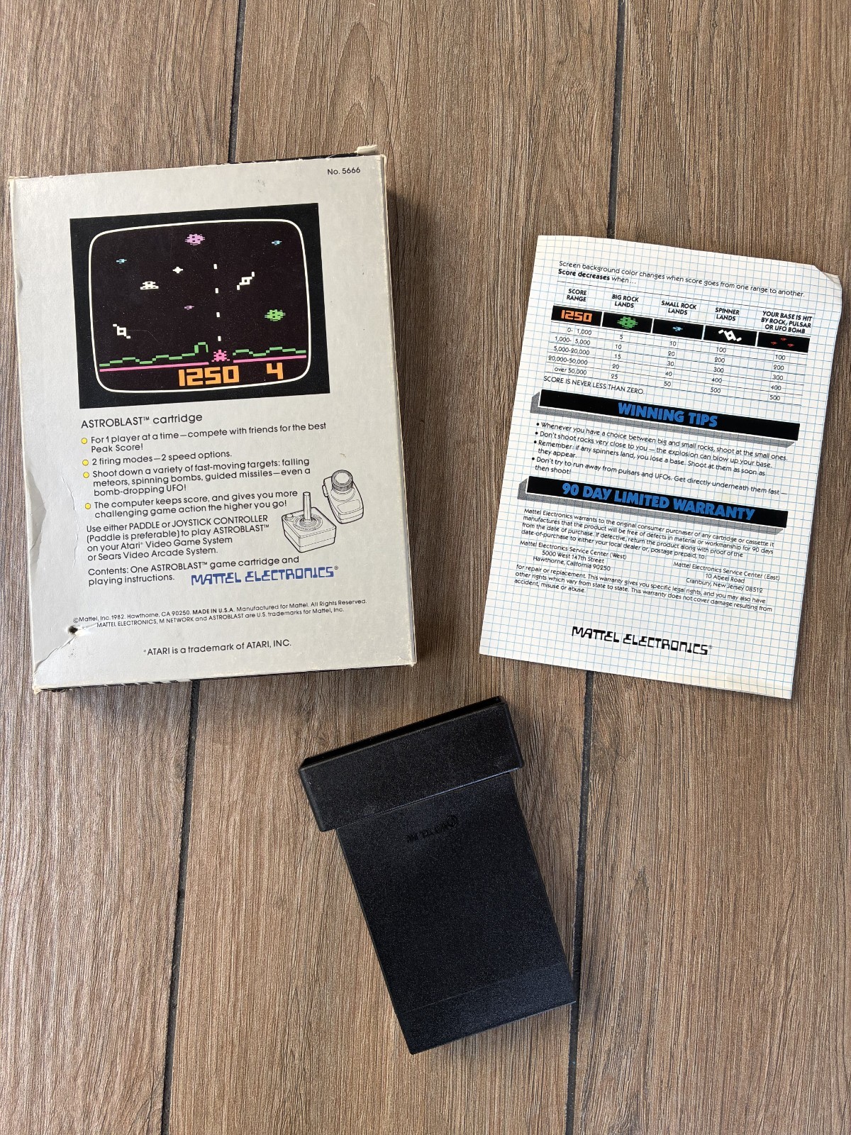 Astroblast (M-Network) for Atari 2600 Video Game CIB Tested +FAST SHIPPING!