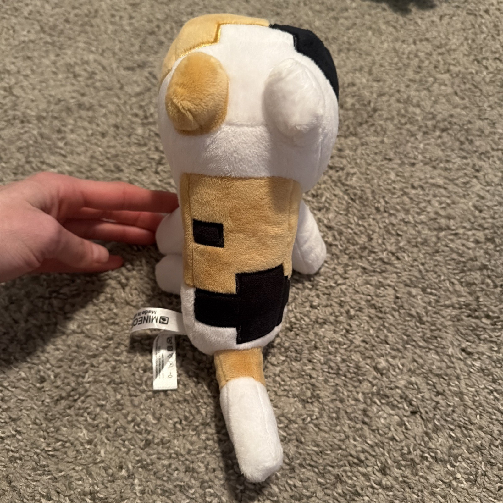 JINX Mojang Minecraft Calico Cat Plush Doll Official Merchandise NWOT