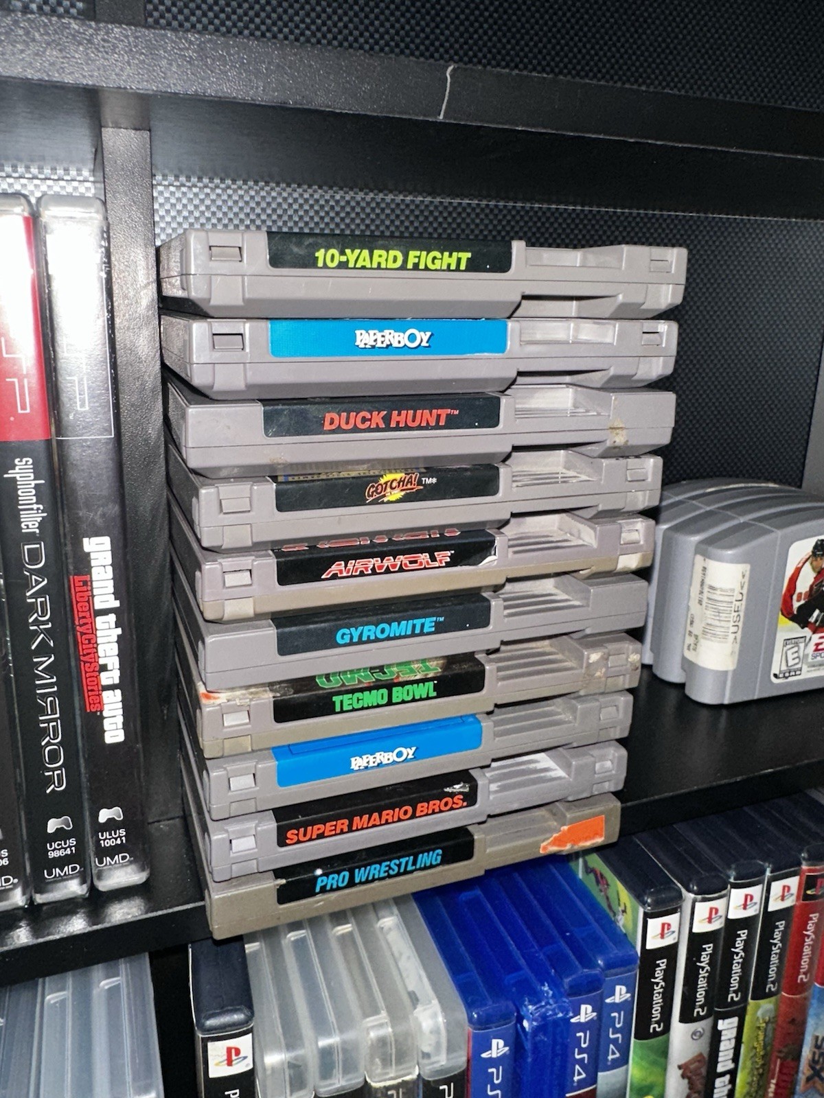 Nintendo NES Bundle Untested, Console, Controllers And 10 Games