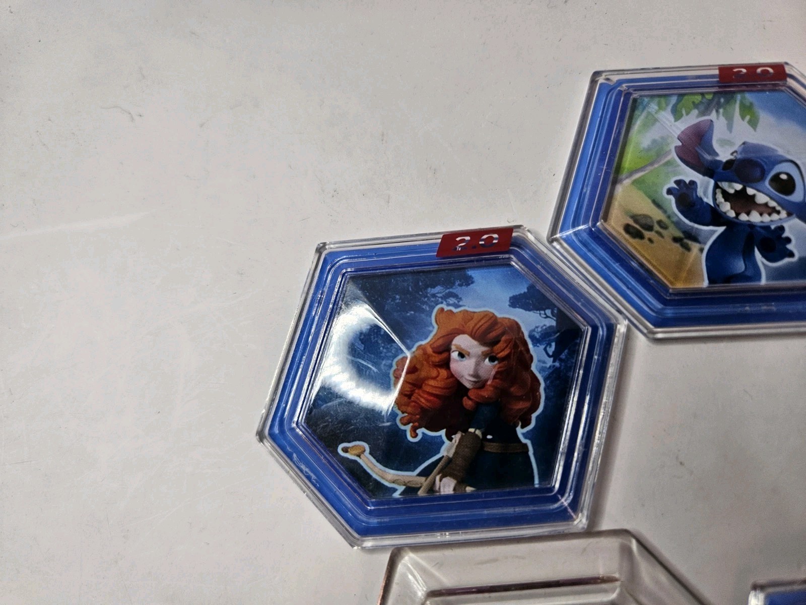Disney Infinity 2.0 & 1.0 Power Discs Lot of 5 Merida Stitch Nemo Thor Ronan