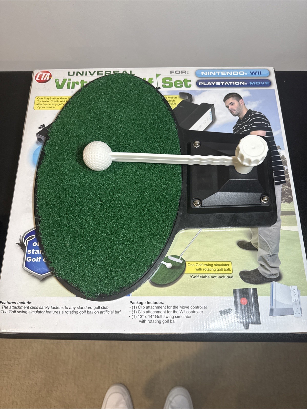 CTA Universal Virtual Golf Set For Nintendo Wii & PS Move Includes All Pieces
