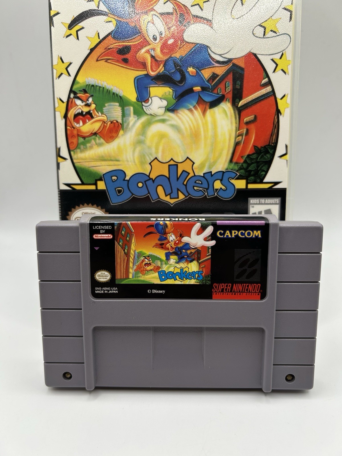 Disney’s Bonkers for SNES (1994) – Tested W/Authentic Game + Plastic Case