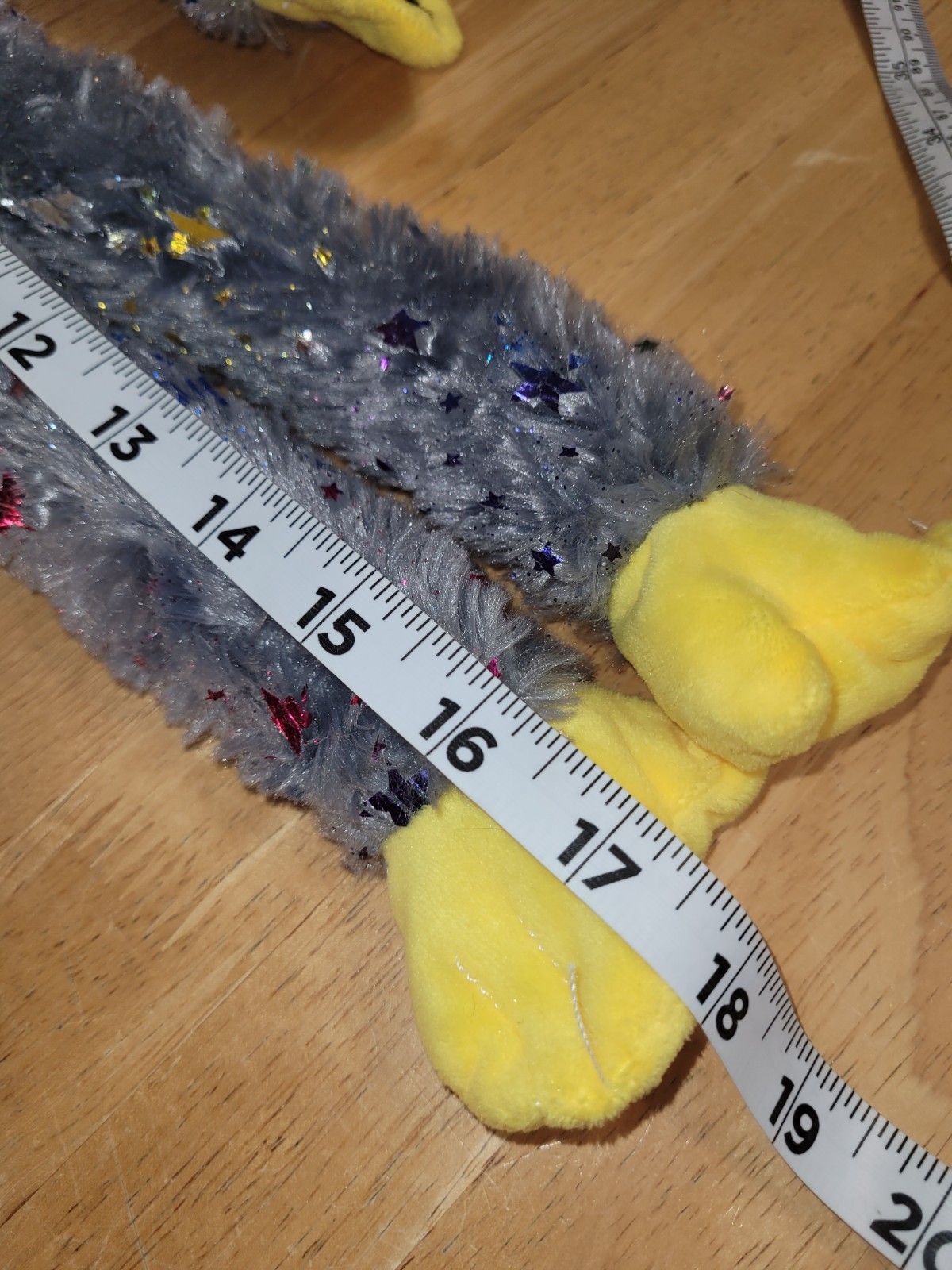 Poppy Playtime Gray Huggy Wuggy Starry Fur Plush Stuffed Animal Hug Hands