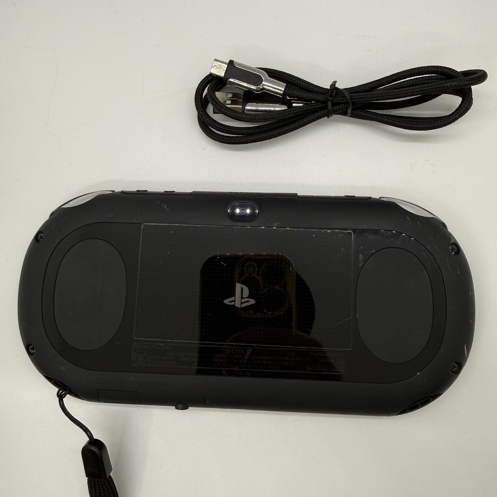 Sony PS Vita PCH-2000 Black Handheld Console + Charger + 64GB SD Card