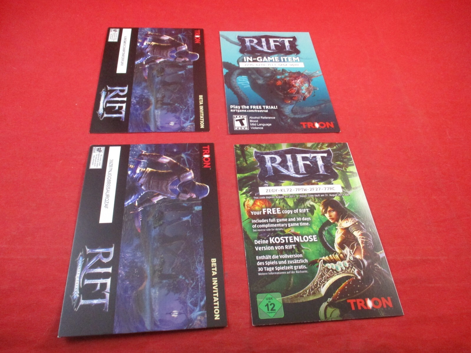 Rift MMORPG Computer Online Game PAX Promo Handout Flyer Ad & Strategy Guide