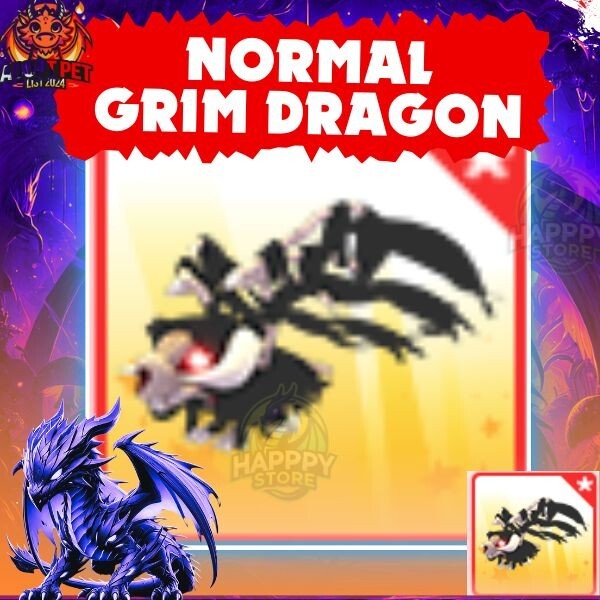 Adopt From Me Grim Dragon (NFR/FR/Normal) Cheap For Sale/ Same Delivery Today