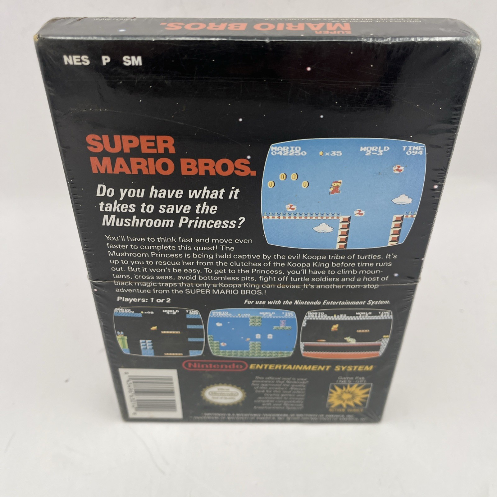 Super Mario Bros Nintendo NES Game H-Seam REV-A Oval Seal SOQ R BRAND NEW SEALED