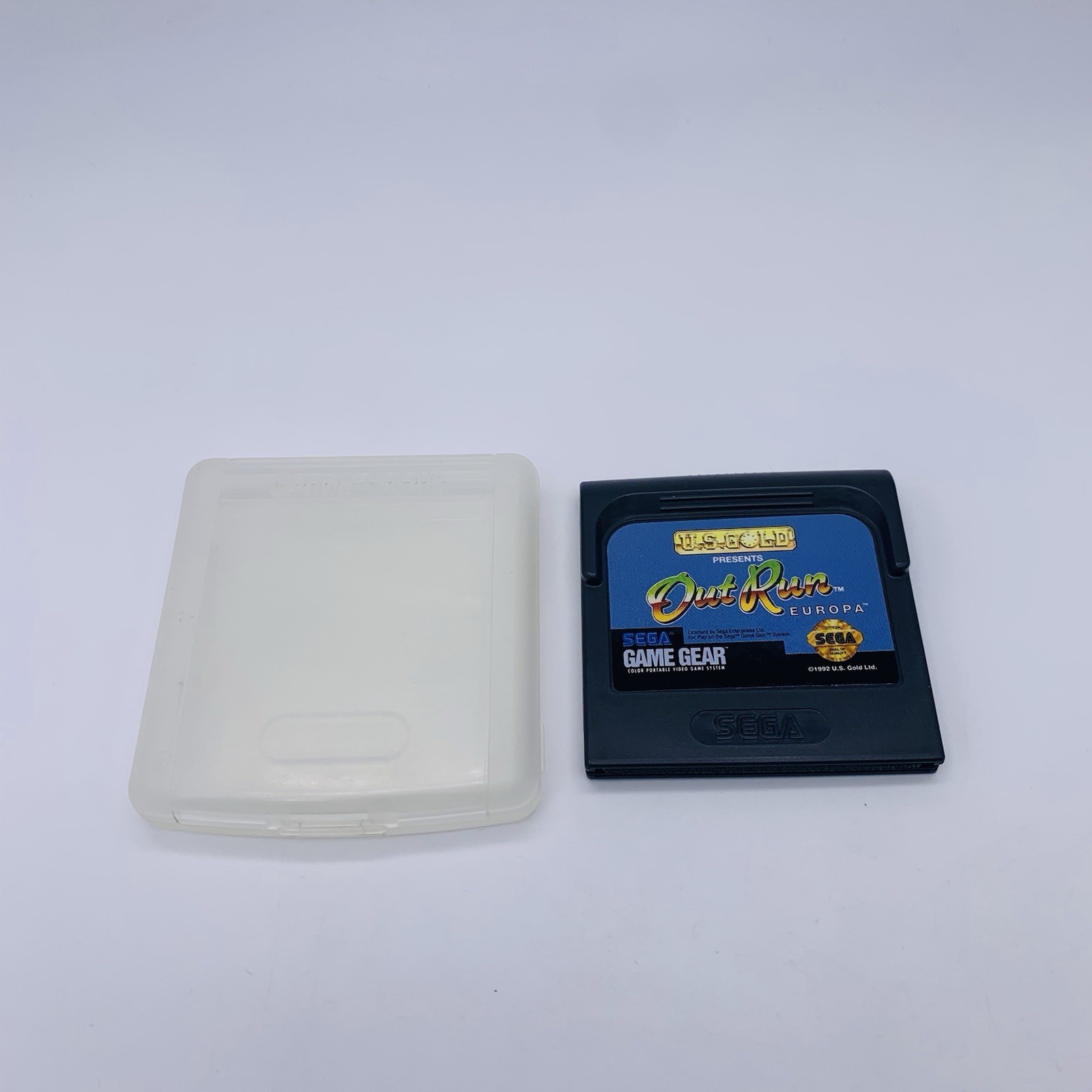 OutRun Europa Sega Game Gear, 1992 – Authentic Cart and Clamshell Case Tested