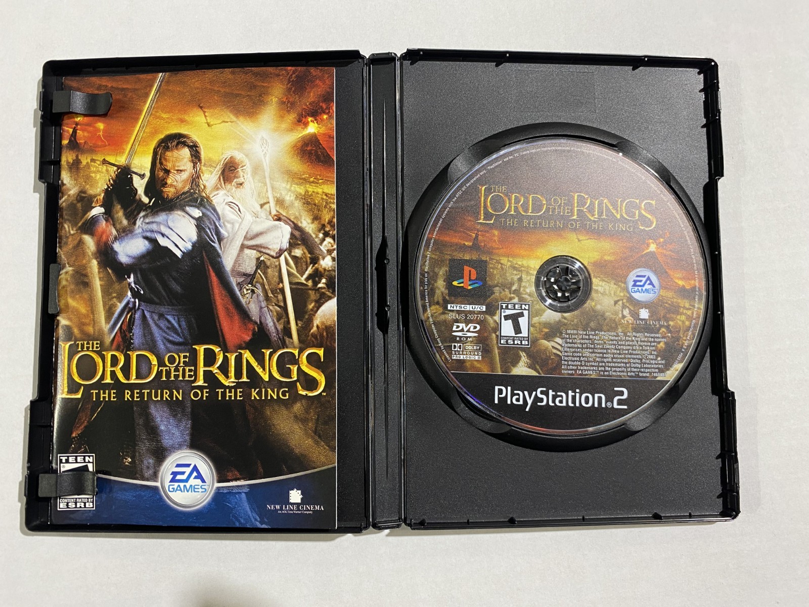 Lord of the Rings: Return of the King PS2 CIB + Reg Card – Tested Free Shipping