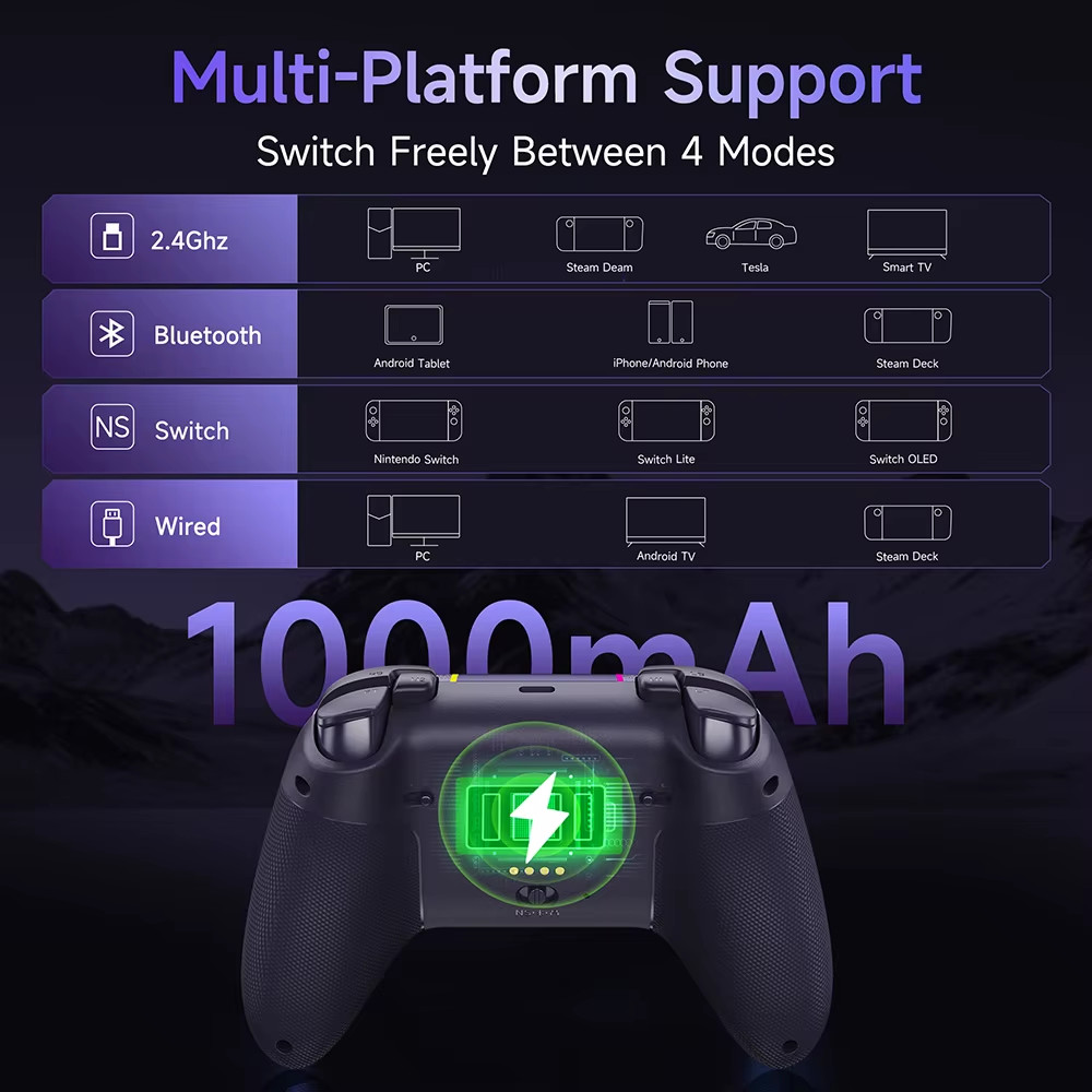 Easysmx X05 Pro Bluetooth Gamepad Controller for PC, Phone, Switch, TV, Steam