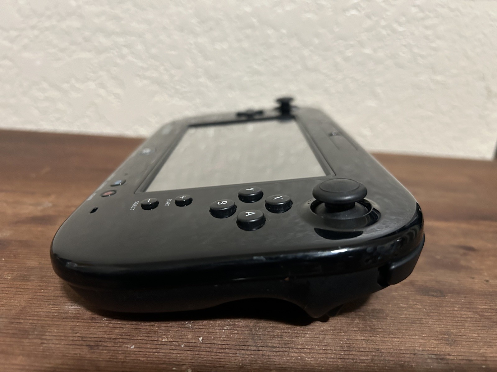 WII U GAMEPAD CONTROLLER BLACK with STYLUS WUP-010 GAMEPAD- TESTED WORKING