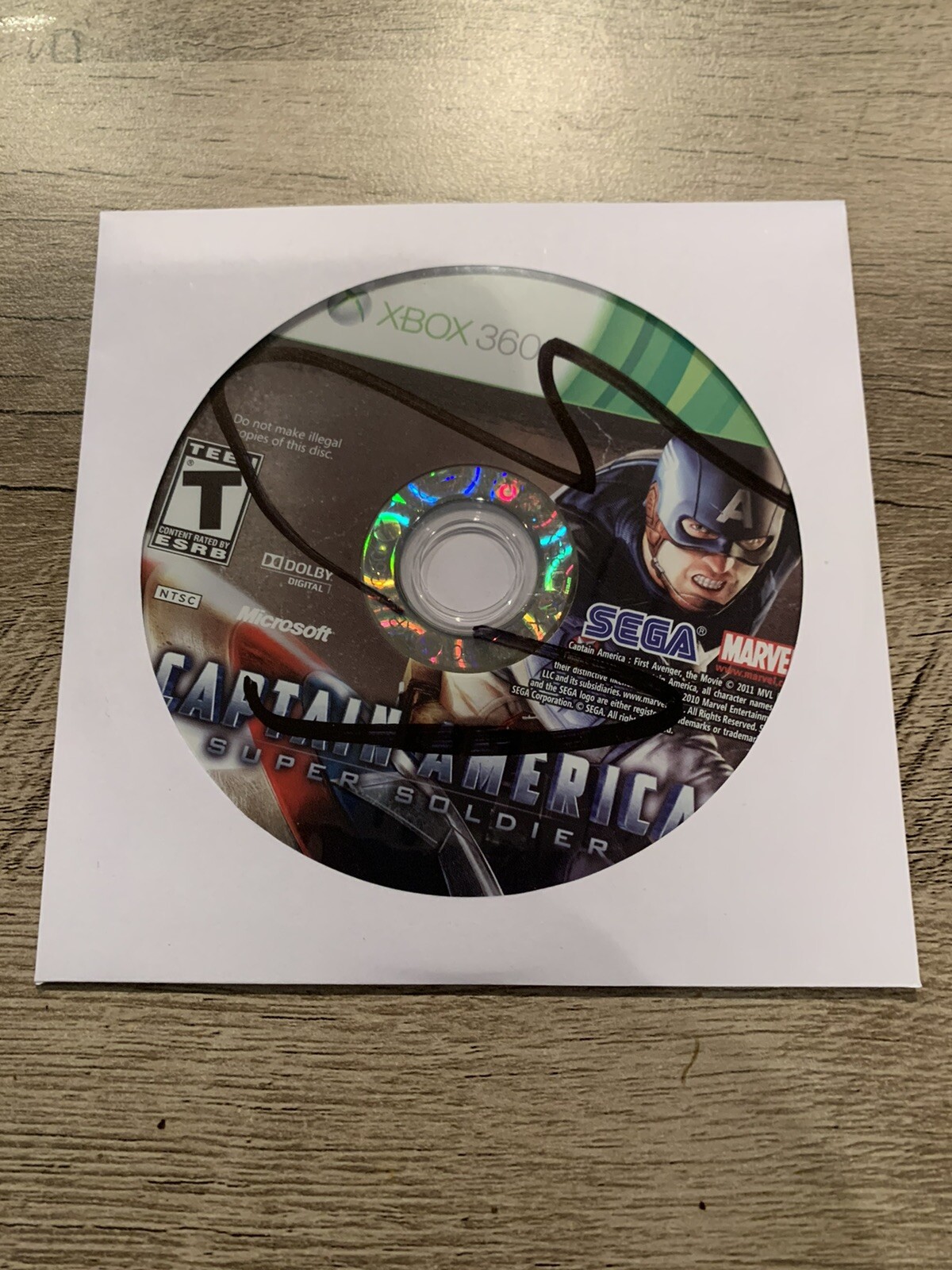 Captain America: Super Soldier; Loose (Microsoft Xbox 360, 2011)