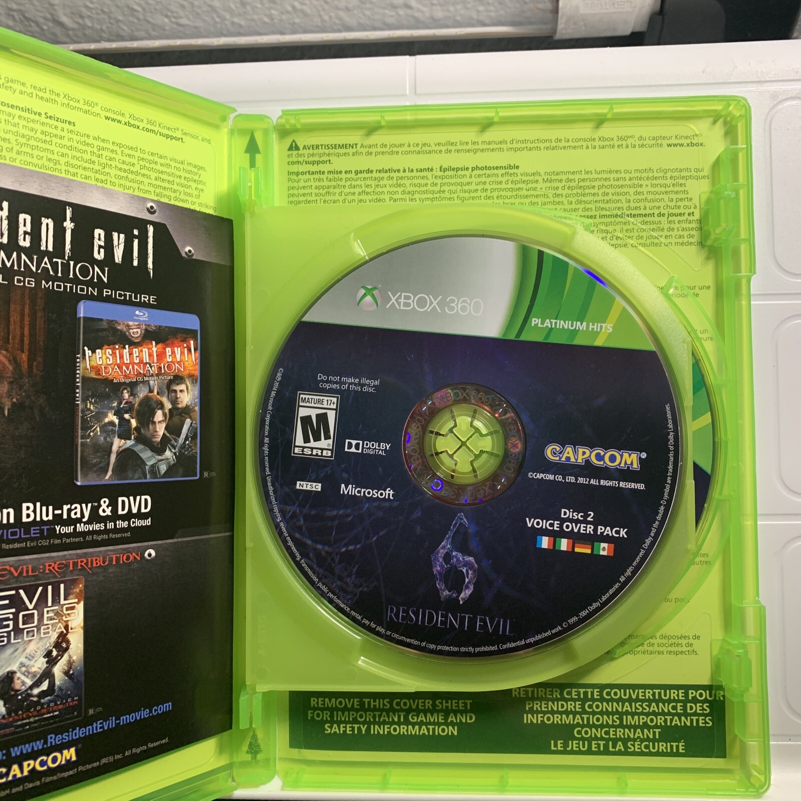 Resident Evil 6 (Microsoft Xbox 360, 2012)