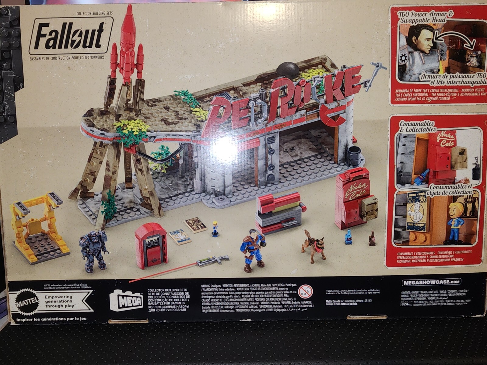 NEW Fallout Red Rocket Truck Stop MEGA Bloks 824 Pieces Sealed Collectors Set