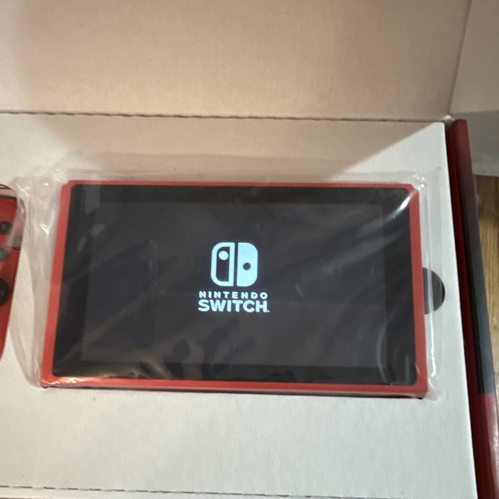 Nintendo Switch HAC-001 Console Neon Red/Blue Joy-Con 32GB w/ Carrying Case /CIB